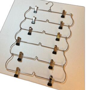 6-Tier Pants/Skirt Hangers With Clips